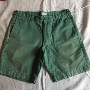 J.Crew green shorts for men